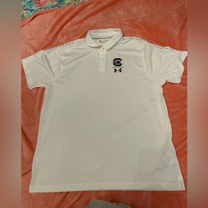 White gamecocks polo